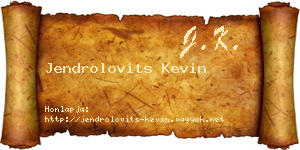 Jendrolovits Kevin névjegykártya